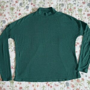 Green Turtleneck Sweater